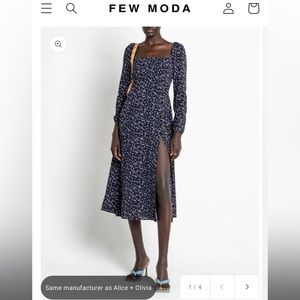 FEW MODA O.P.T. Lenon Dress in Ditsy Navy Floral